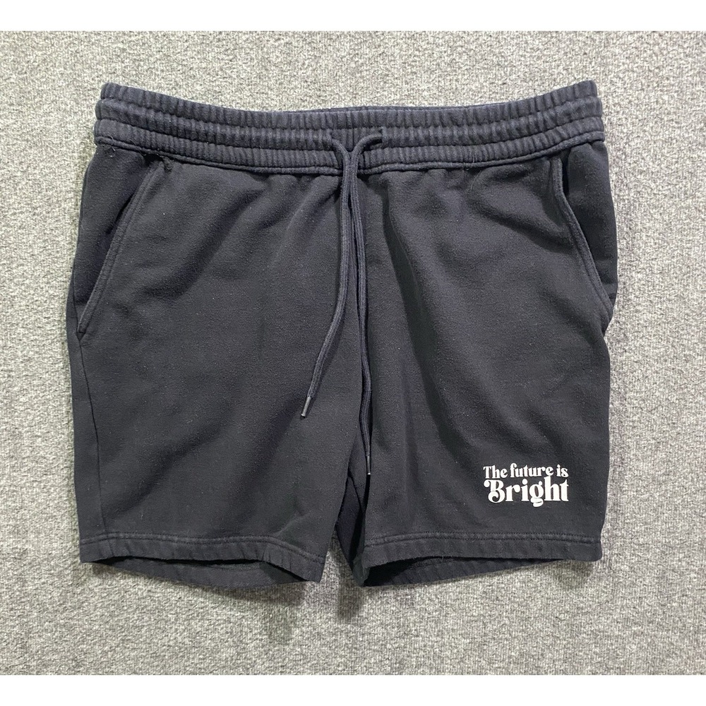 Arizona Jeans Co Mens Black The Future Is Bright Knit Shorts Size L